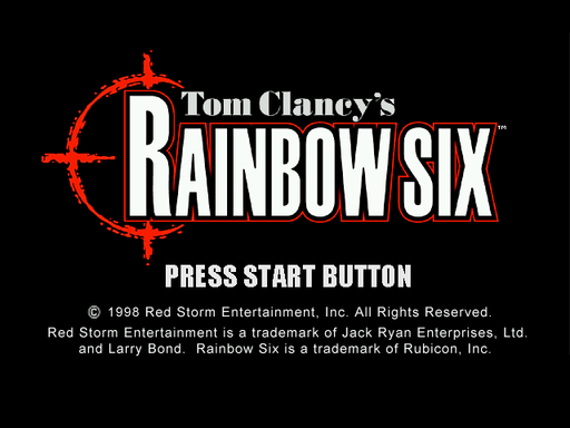 Rainbow Six title screen for Sega Dreamcast